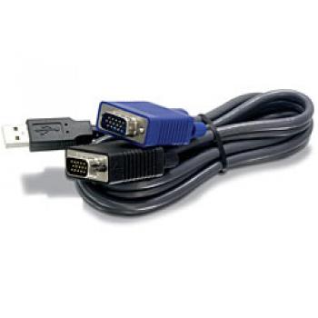 TK-CU15 cable para video, teclado y ratón (kvm) 4,5 m Negro - Imagen 1