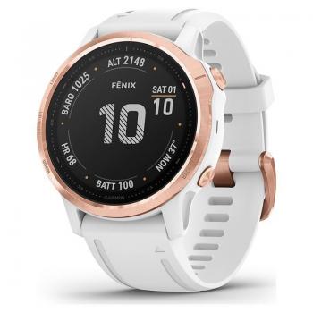 Smartwatch Garmin Fénix 6S Pro/ Notificaciones/ Frecuencia Cardíaca/ GPS/ Rosa Oro y Blanco - Imagen 1