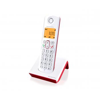 S250 Teléfono DECT Identificador de llamadas Rojo, Blanco - Imagen 1