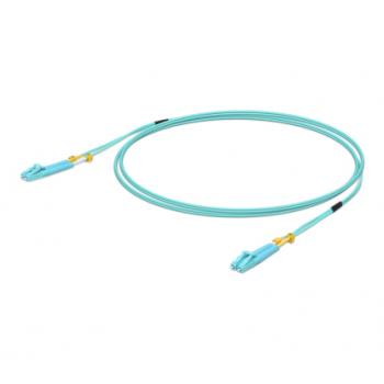 UniFi ODN 2m cable de fibra optica LC OM3 Color aguamarina - Imagen 1