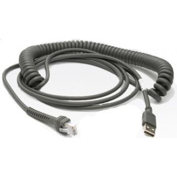 USB A/Series A, M/M, 4.57m 4.57m USB A Macho Macho Gris cable USB - Imagen 1