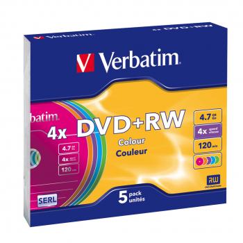 DVD+RW Colours 4,7 GB 5 pieza(s) - Imagen 1