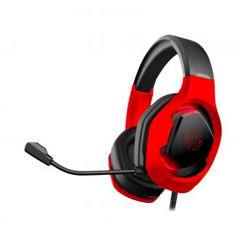 CyberBeat Auriculares Diadema Conector de 3,5 mm USB tipo A Negro, Rojo - Imagen 1