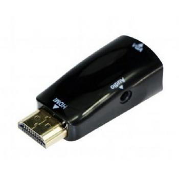 CABLE ADAPTADOR GEMBIRD HDMI A VGA HEMBRA CON 3,5MM AUDIO 0,15M - Imagen 1