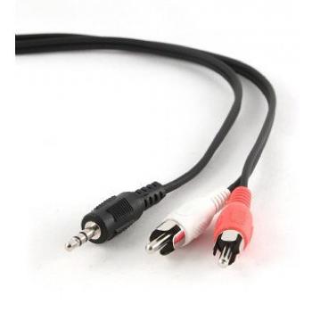 CABLE AUDIO GEMBIRD CONECTOR 3,5MM A RCA 2,5M - Imagen 1