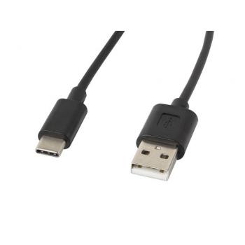 CABLE USB LANBERG 2.0 MACHO/USB C MACHO 1.8M NEGRO - Imagen 1