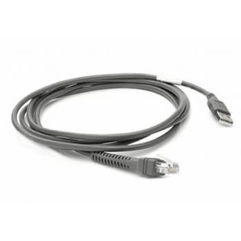 Zebra CBA-U21-S07ZBR cable de serie Negro 2,1 m USB EAS - Imagen 1