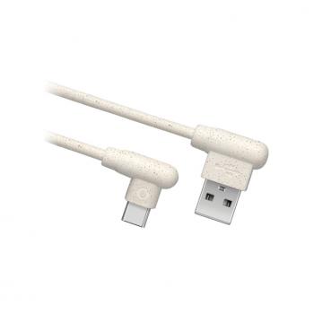 CABLE DATOS USB SBS OCEANO ECO-FRIENDLY USB 2.0-TYPE C 1M BLANCO - Imagen 1