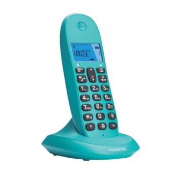 TELEFONO MOTOROLA C1001LB+ TURQUESA - Imagen 1