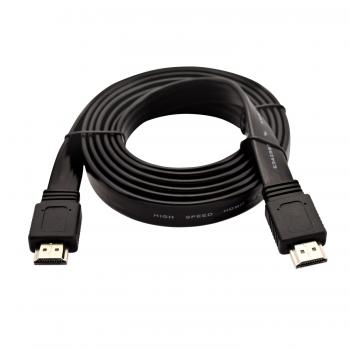 Cable negro de vídeo con conector HDMI macho a HDMI macho 2m 6.6ft - Imagen 1