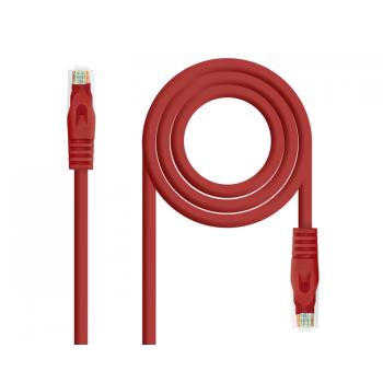Cable De Red Latiguillo Rj45 Utp Cat6a Awg24 2 M Rojo Nanocable - Imagen 1