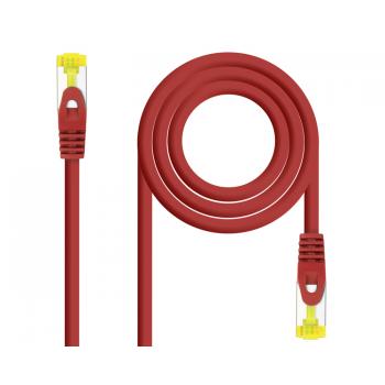 Cable De Red Latiguillo Rj45 Sftp Cat6a Awg26 0.5 M Rojo Nanocable - Imagen 1