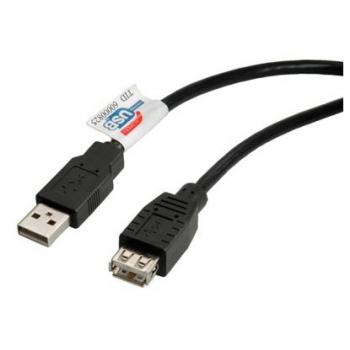 1.8m USB2.0 cable USB 1,8 m USB A Negro - Imagen 1
