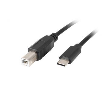 CA-USBA-14CC-0018-BK cable USB 1,8 m USB 2.0 USB B USB C Negro - Imagen 1