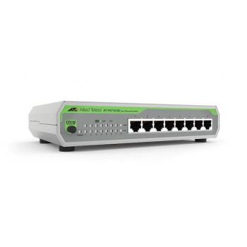 AT-FS710/8E-60 No administrado Fast Ethernet (10/100) Energía sobre Ethernet (PoE) Gris - Imagen 1