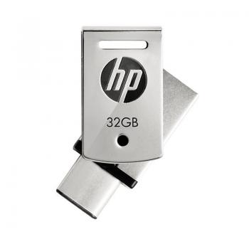 PENDRIVE HP X5000M 32GB - CONECTORES USB-A / USB TIPO-C - 150MB/S LECTURA - OTG - USB 3.1 - ACERO INOX. - Imagen 1
