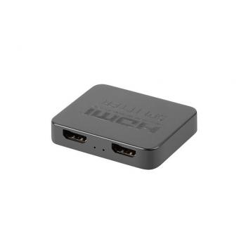 SPLITTER VIDEO LANBERG HDMI A 2 X HDMI 4K + MICRO USB NEGRO - Imagen 1