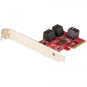 Tarjeta PCIe SATA - Tarjeta Controladora PCI Express de 6 Puertos SATA - 6Gbps - con Bracket de Perfil Bajo - con Conectores SAT