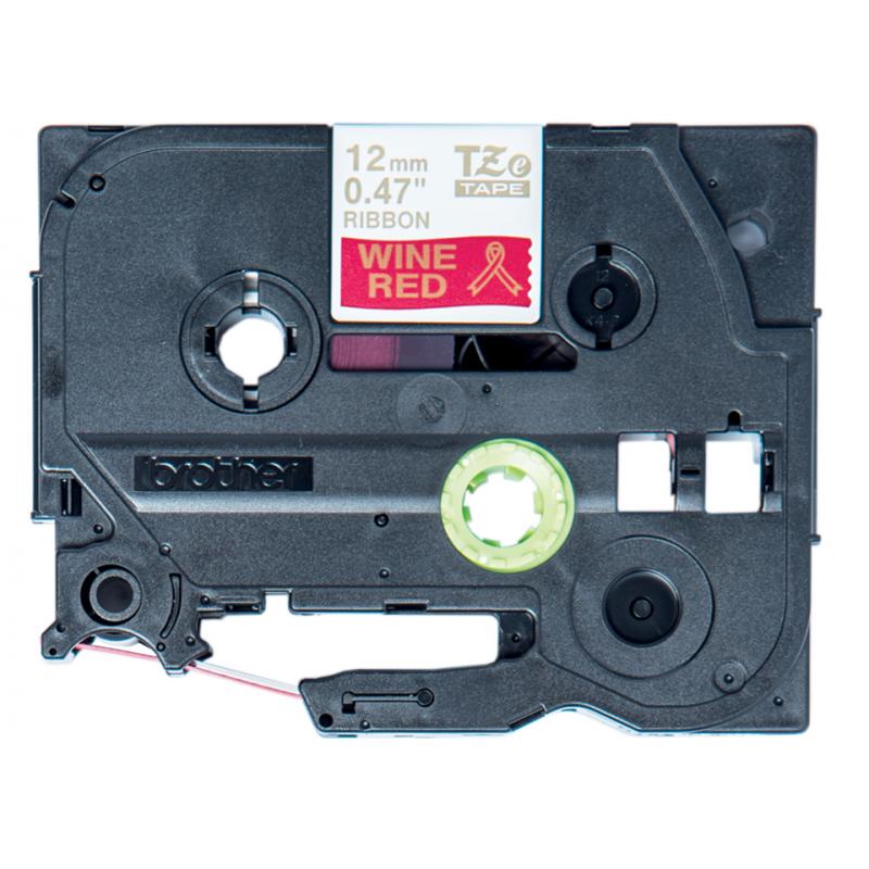 TZE-RW34 cinta para impresora de etiquetas Oro sobre rojo - Imagen 1