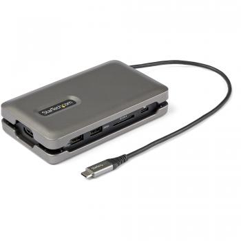Adaptador Multipuertos USB-C - USB Tipo C a HDMI 2.0 4K a 60Hz - Hub Ladrón USB de 2 Puertos de 10Gbps - con PD de Paso de 100W 
