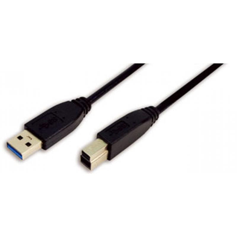 2m USB 3.0 cable USB USB 3.2 Gen 1 (3.1 Gen 1) USB A USB B Negro - Imagen 1