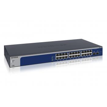 XS724EM Gestionado L2 10G Ethernet (100/1000/10000) 1U Azul, Gris - Imagen 1