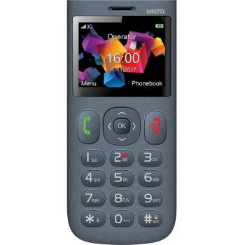 MM751 teléfono móvil 5,84 cm (2.3") 80 g Gris Teléfono para personas mayores - Imagen 1