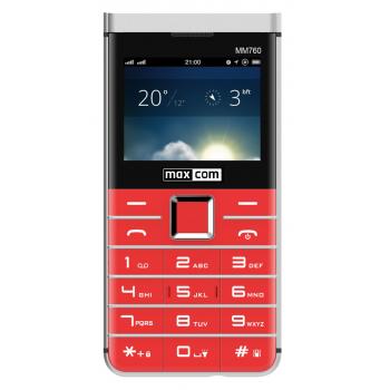 MM760 5,84 cm (2.3") 80 g Negro, Rojo, Blanco Teléfono básico - Imagen 1