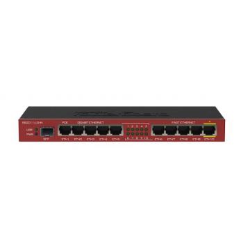 RB2011ILS-IN router Gigabit Ethernet Negro, Burdeos - Imagen 1
