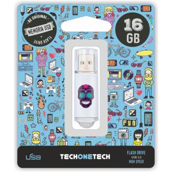 TEC4008-16 unidad flash USB 16 GB USB tipo A 2.0 Multicolor - Imagen 1