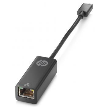USB Type-C to RJ45 USB Tipo C RJ-45 Negro adaptador de cable - Imagen 1