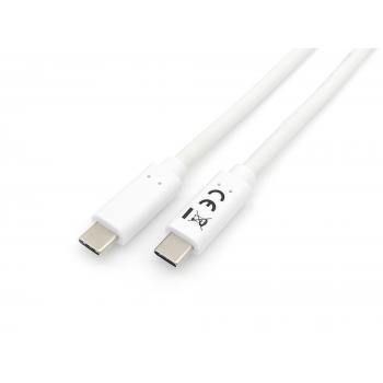 128361 cable USB 1 m USB 3.2 Gen 1 (3.1 Gen 1) USB C Blanco - Imagen 1