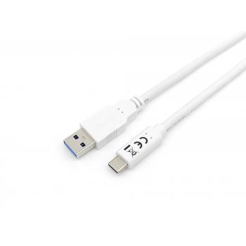 128363 cable USB 1 m USB 3.2 Gen 1 (3.1 Gen 1) USB A USB C Blanco - Imagen 1
