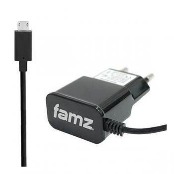 Cargador micro USB 1.200mAh negro - Imagen 1