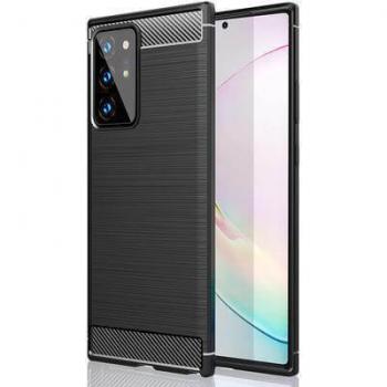 Funda Samsung Galaxy Note 20 Ultra con inserciones símil a fibra de carbono Negro - Imagen 1