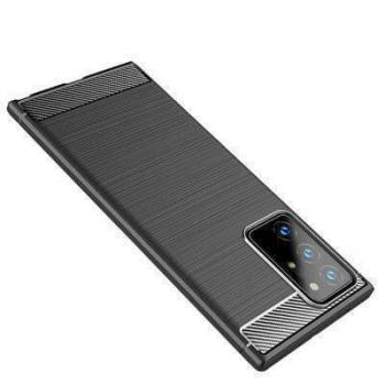 Funda Samsung Galaxy Note 20 con inserciones símil a fibra de carbono Negro - Imagen 2