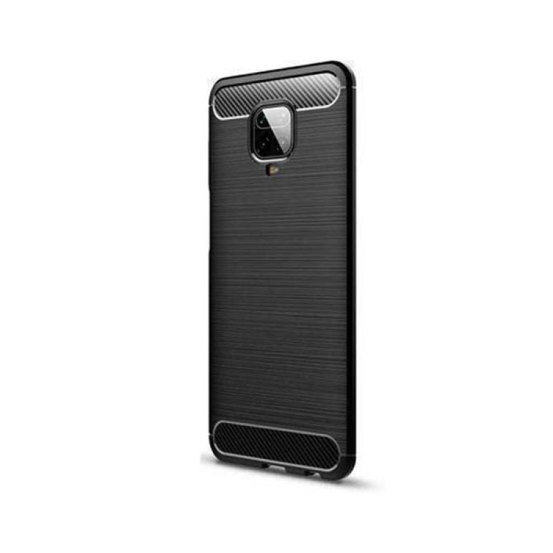 Funda silicona Xiaomi Note 9s/ Note 9 Pro con Inserciones símil a fibra de carbono negro - Imagen 1