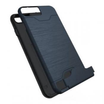 Carcasa con tarjetero y soporte azul para iPhone 7 Plus / 8 Plus - Imagen 4