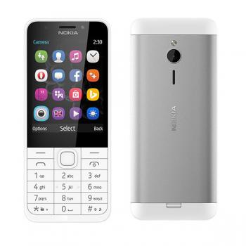 Nokia 230 dual SIM silver libre - Imagen 1