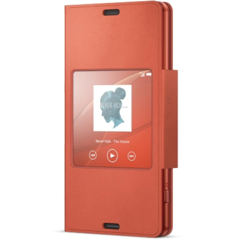 Sony SCR26 naranja - Funda con estilo y ventana - Imagen 1