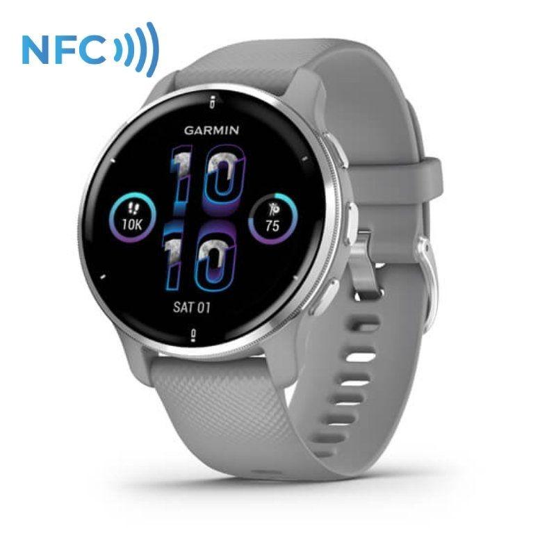 Smartwatch Garmin Venu 2 Plus/ Notificaciones/ Frecuencia Cardíaca/ GPS/ Plata y Gris - Imagen 1