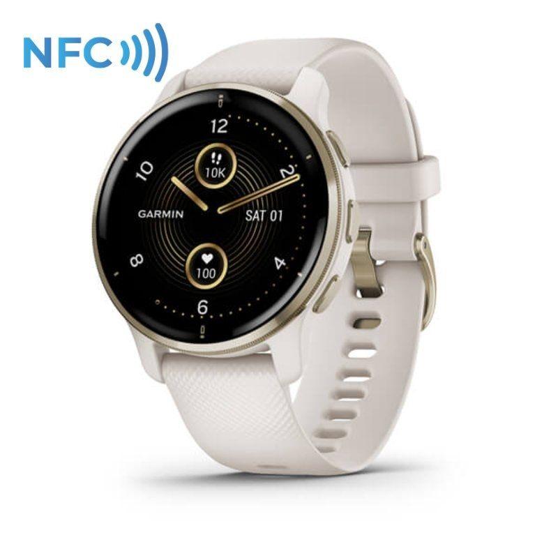 Smartwatch Garmin Venu 2 Plus/ Notificaciones/ Frecuencia Cardíaca/ GPS/ Beige y Oro - Imagen 1