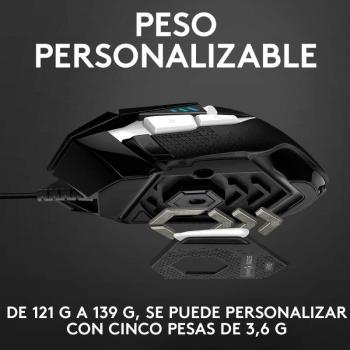 Ratón Gaming Logitech G502 Hero Special Edition/ Hasta 16000 DPI - Imagen 4