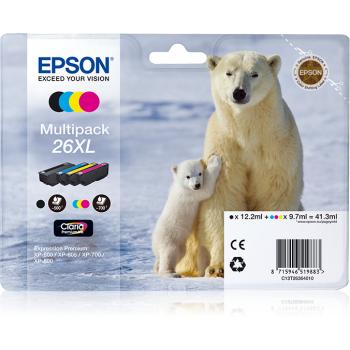 Polar bear Multipack 26XL 4 colores (etiqueta RF) - Imagen 1