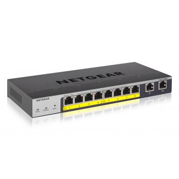 GS110TPP Gestionado L2/L3/L4 Gigabit Ethernet (10/100/1000) Gris Energía sobre Ethernet (PoE) - Imagen 1