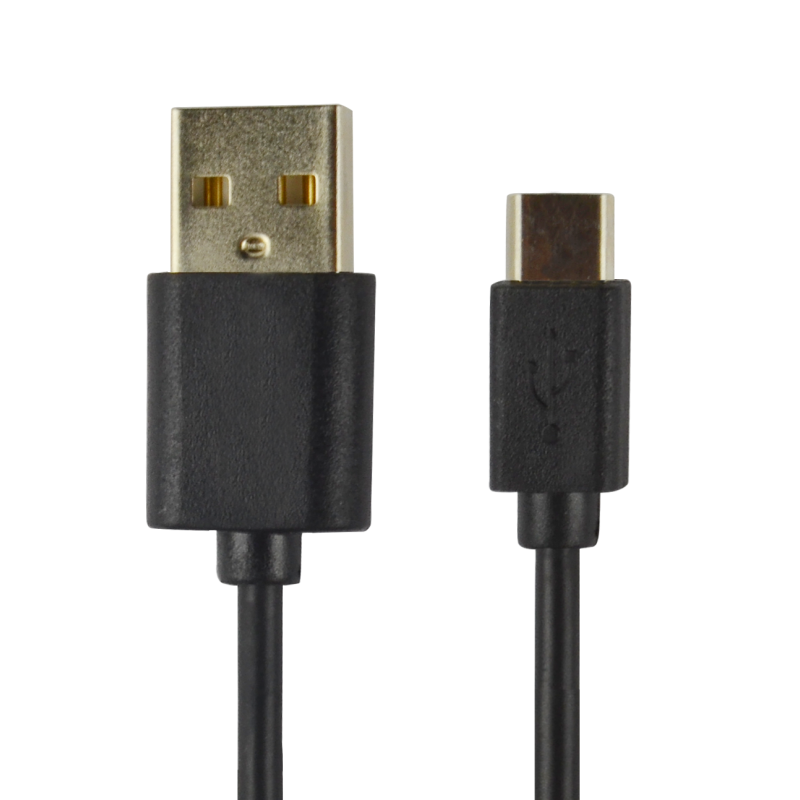 CABLE POWER2GO USB-A A USB-C 1M NEGRO - Imagen 1