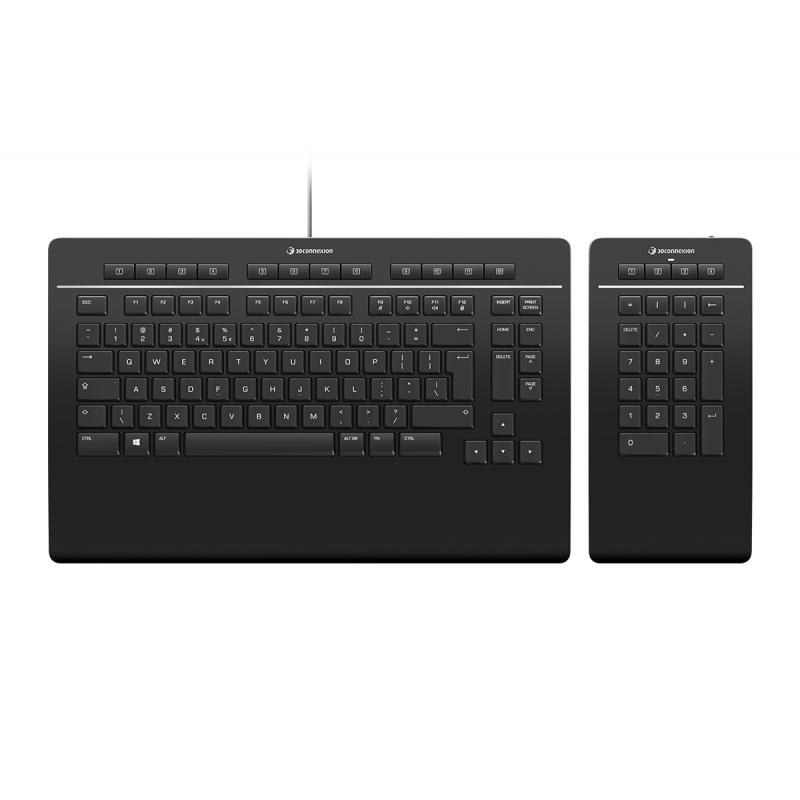 Keyboard Pro with Numpad teclado USB Negro - Imagen 1