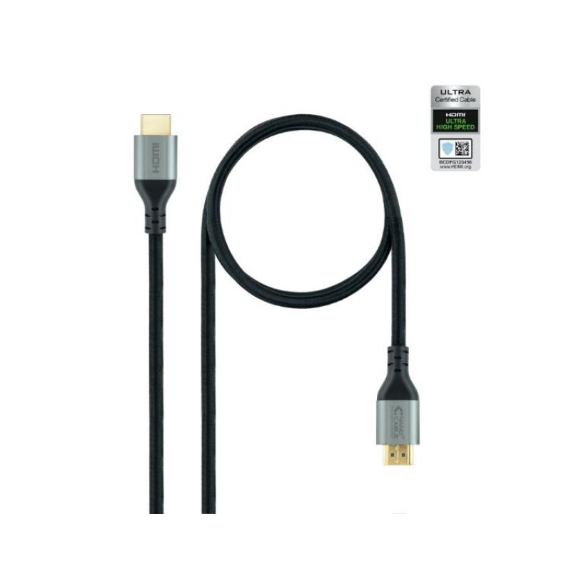 Cable Hdmi V2.1 Ultra High Speed Tipo A/m-a/m Black 1 M Nanocable - Imagen 1