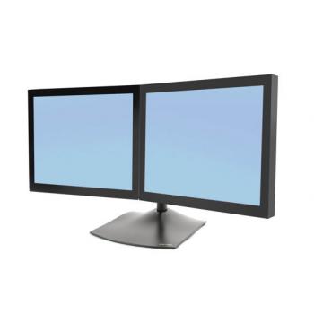 DS Series DS100 Dual Monitor Desk Stand, Horizontal 61 cm (24") Negro - Imagen 1