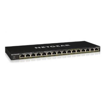 GS316P No administrado Gigabit Ethernet (10/100/1000) Negro Energía sobre Ethernet (PoE) - Imagen 1